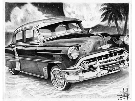 I tried to find an easy way to make a drawing look more badass or even professional. Lowrider Vehicle Art - March 2008 - Lowrider Arte