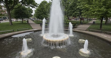 Plymouth's Kellogg Park fountain is back on, plans to replace it stall