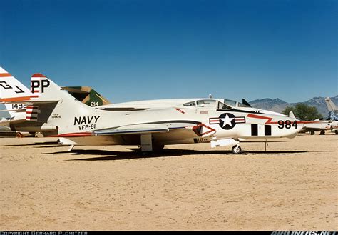 Grumman F9f 8p Cougar Usa Navy Aviation Photo 0944597