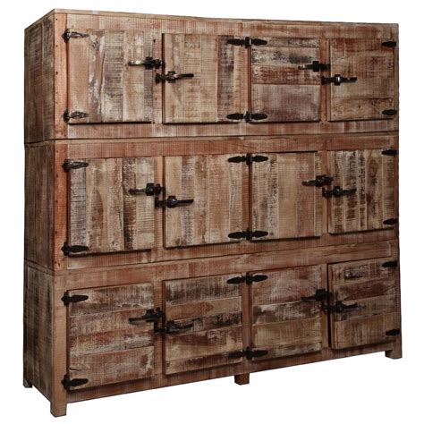 Kate and laurel mirabela decorative rustic wall cabinet, 15 x 8 x 28, rustic brown and white, farmhouse wall decor for storage and display 4.0 out of 5 stars 1 $179.99 $ 179. Large Rustic Reclaimed Wood 12 Storage Box Wall Unit ...