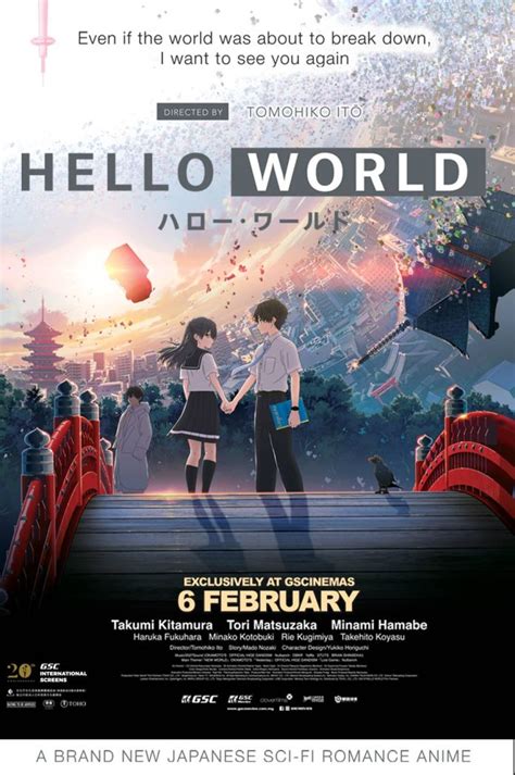Hello World Anime Film Gets Malaysia Limited Release