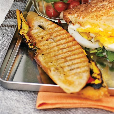 This panini recipe makes the most of that tasty, tart pairing. Grilled-Vegetable Panini