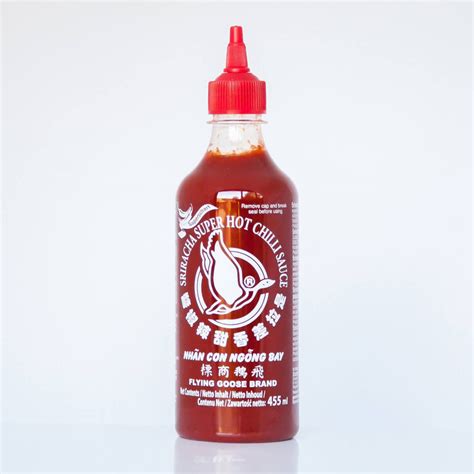 Sriracha Super Hot Chilli Sauce 455ml Flying Goose Online Kopen Bij Pimentón