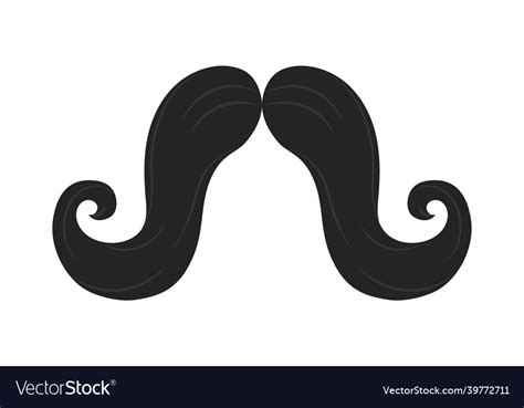 Handlebar Moustache Icon Royalty Free Vector Image