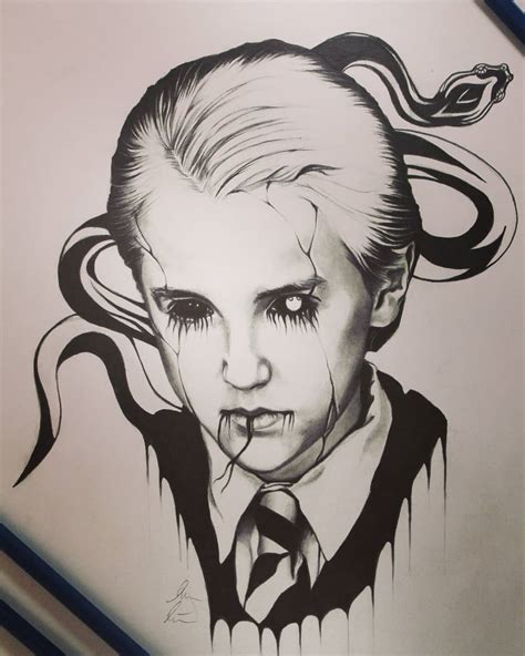 But then again, when has any of my drawings turned out perfect? Draco Malfoy drawing I did last year - made with graphite ...