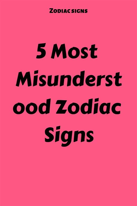The 5 Most Misunderstood Signs Of The Zodiac