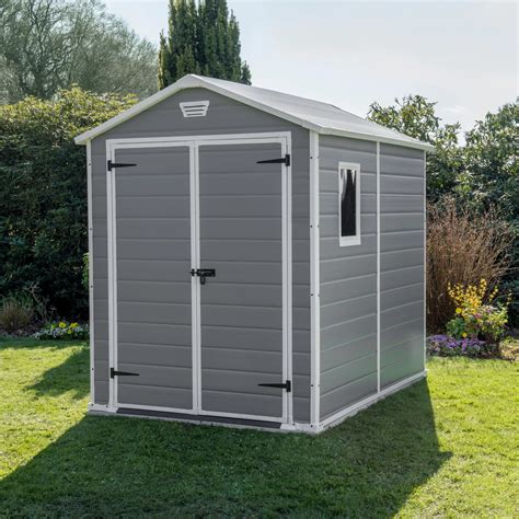 8x6 Manor Apex Roof Plastic Shed Departments Diy At Bandq