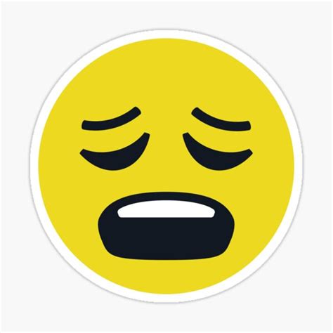 Weary Face Emoji Distraught Give Up Wailing Emoticon Emoji