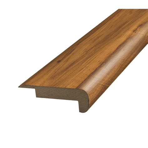 Pergo extreme flooring can be installed over existing floor coverings, providing it is sound and securely attached. Pergo 2.37-in x 78.74-in Hickory Stair Nose Floor Moulding in the Floor Moulding & Trim ...