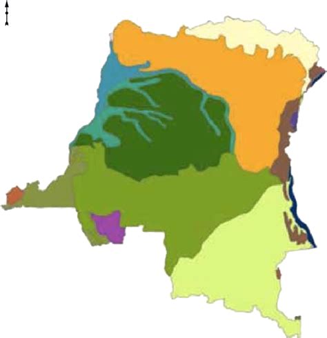 2 Map Of Wwf Ecoregions In Democratic Republic Of Congo Source Olson