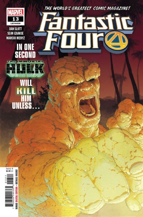 Fantastic Four 2018 13 658 Vfnm Esad Ribic Cover Immortal Hulk