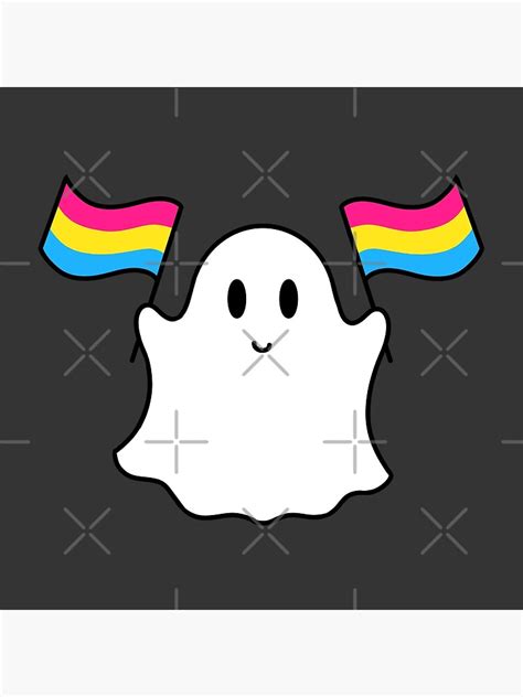 Ghost Pansexual Pride Flag Poster For Sale By Doesartandstuff
