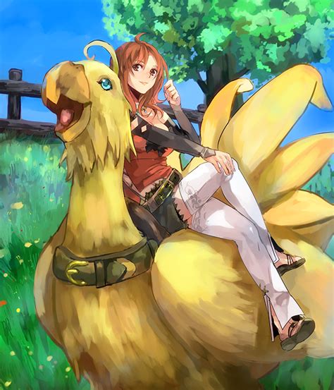 Belle Cc Chocobo Selkie Final Fantasy Final Fantasy Crystal Chronicles Tagme Ahoge