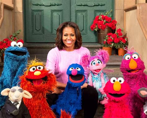 Michelle Obama Celebrities Whove Visited Sesame Street Us Weekly