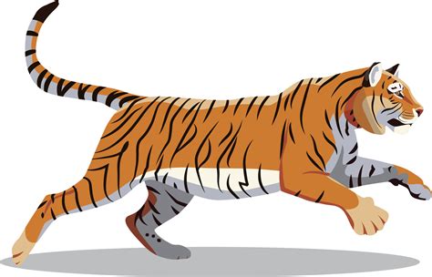 Tiger Run Vector Art Icons And Graphics For Free Download