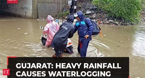 Gujarat Gujarat Rains Heavy Downpour Causes Severe Waterlogging Imd