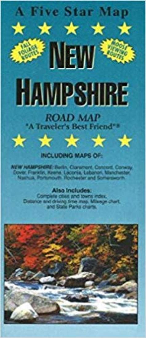New Hampshire Road Map By Five Star Maps Inc