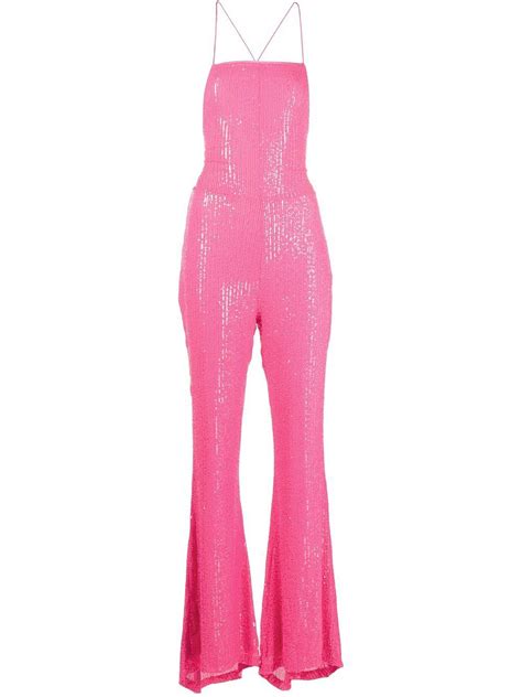 Rotate Sequin Embellished Jumpsuit Pink Modes