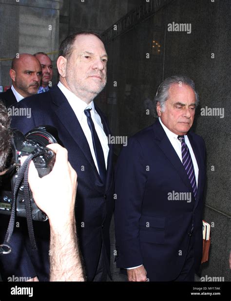 new york ny usa 5th june 2018 harvey weinstein and his attorney benjamin brafman leaving