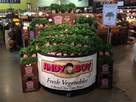 This is the honest weight food company profile. Broccoli Rabe Display at Honest Weight Food Co-Op - Andy Boy