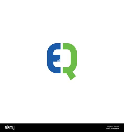 Initial Letter Eq Or Qe Logo Vector Logo Design Stock Vector Image