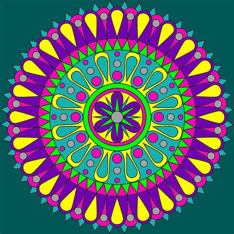 Mandala Bunte Runde Kostenloses Bild Auf Pixabay