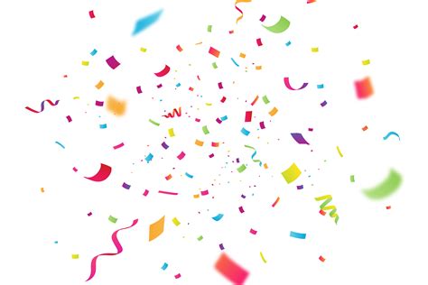 Celebration Confetti With Blur Png Image Purepng Free