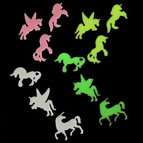 Search for glow stickers that are great for you! Glow In The Dark Unicorn Wall Stickers | Glowtopia