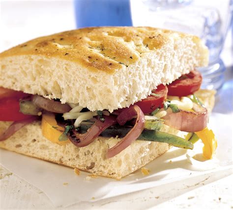 Veggie Focaccia Sandwiches Recipe Recipe