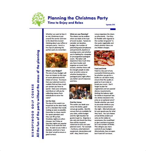 Create your own christmas party invitations to download, print or send online for free. Party Planning Templates - 16 Free Word, PDF Documents Download | Free & Premium Templates