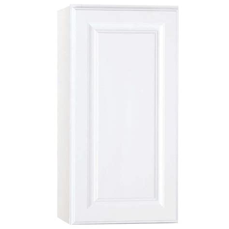 Hampton Bay Hampton Satin White Raised Panel Stock Assembled Wall