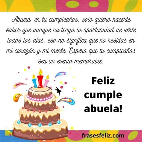 Feliz Cumpleaños Para Una Abuela Frases Feliz Cumpleaños