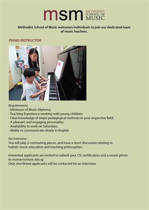 We believe teachers who want to teach dance are already pro in their domain. CAREER OPPORTUNITIES AT MSM - Methodist School of ...