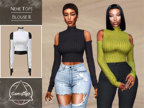 Nene Tops Blouse Iii By Camuflaje At Tsr Sims 4 Updates