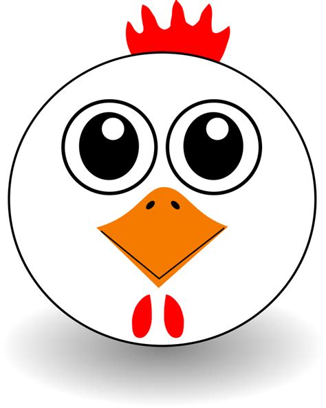 Funny Chicken Face Cartoon Large 900pixel Clipart Funny Chicken