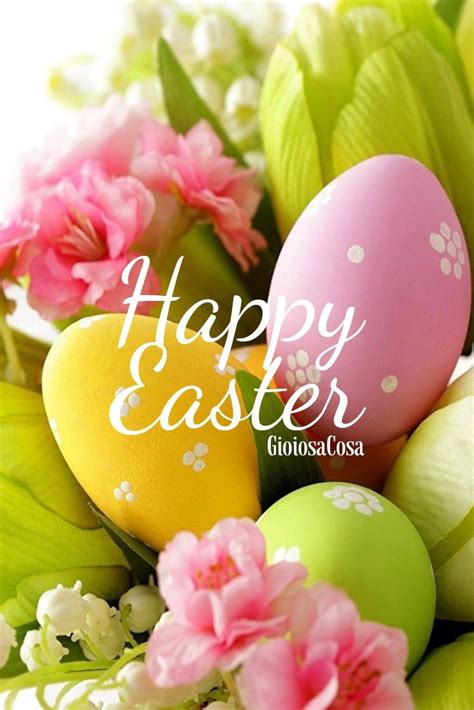 Happy Easter Wishes Digital Cards With Pastel Colors For Painted Eggs