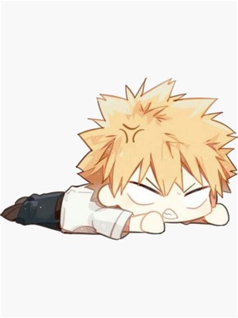 Bakugo Katsuki Chibi Bnha Sticker For Sale By Eidlike Redbubble