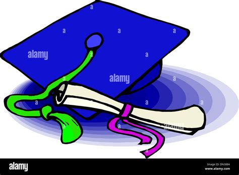 Graduation Cap And Diploma Stock Vector Image And Art Alamy