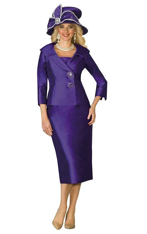 Purple Sizes 4 26 Womens Dress Suits Suits For Women Church Suits And Hats