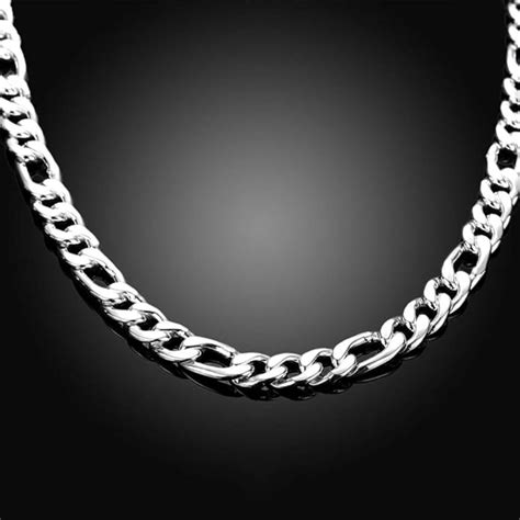 925 silber 10mm seitwärts kette halskette für männer silber schmuck geschenk amazon de schmuck