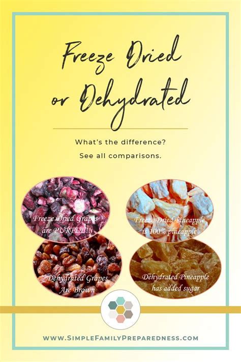 The quality of the food at the time it is opened the degree to which food is exposed to oxygen and moisture the degree to which food is exposed to heat and light the quality of the food at the time it is opened: Freeze-Dried vs Dehydrated Foods | Dehydrated food, Freeze ...