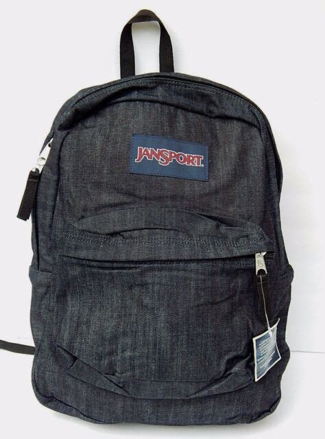 Jansport Denim Backpack Lifetime Warranty Authentic New Ebay