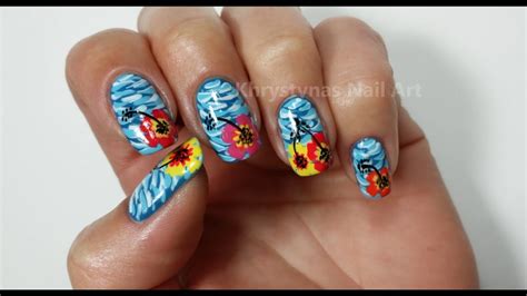 You will receive one (1) sheet that contains 20 sections with 1 palm stencil. Hawaiian Flower Nails - Summer Nail Art Tutorial - YouTube