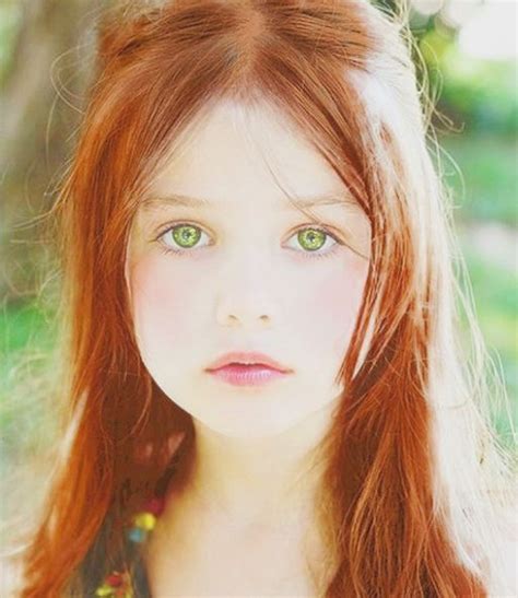 Kristina Pakarina As Little Lily Evans Red Hair Green Eyes Girl With