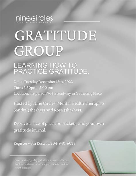 Gratitude Group Nine Circles Community Health Centre