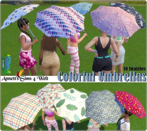 Colorful Umbrellas Sims 4 Sims 4 Blog Sims 4 Traits