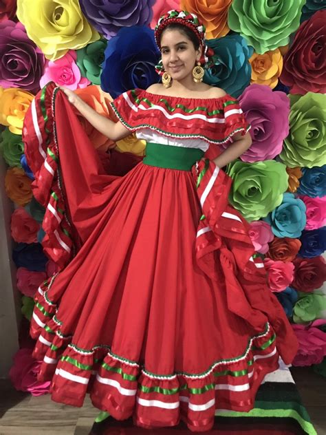 Mexican Dress With Top Handmade Skirt Style Womans Mexican Etsy
