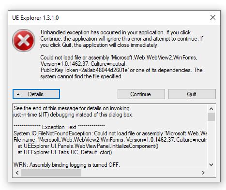 Exception After Upgrade To Microsoft Web Webview Winforms