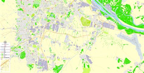 Vienna Wien Printable Vector Map Austria G View Level 17 100 M