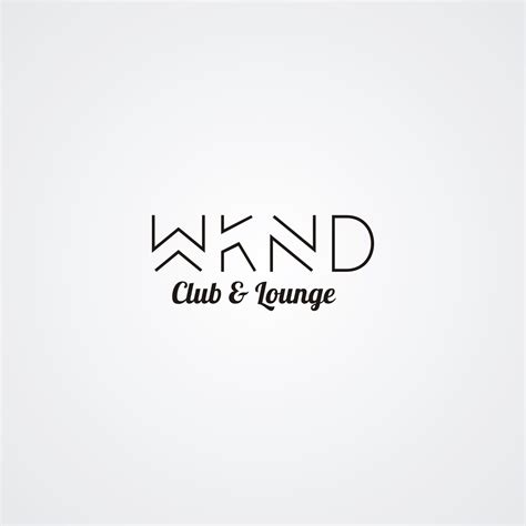 Elegant Playful Night Club Logo Design For Wknd With Tagline As Club